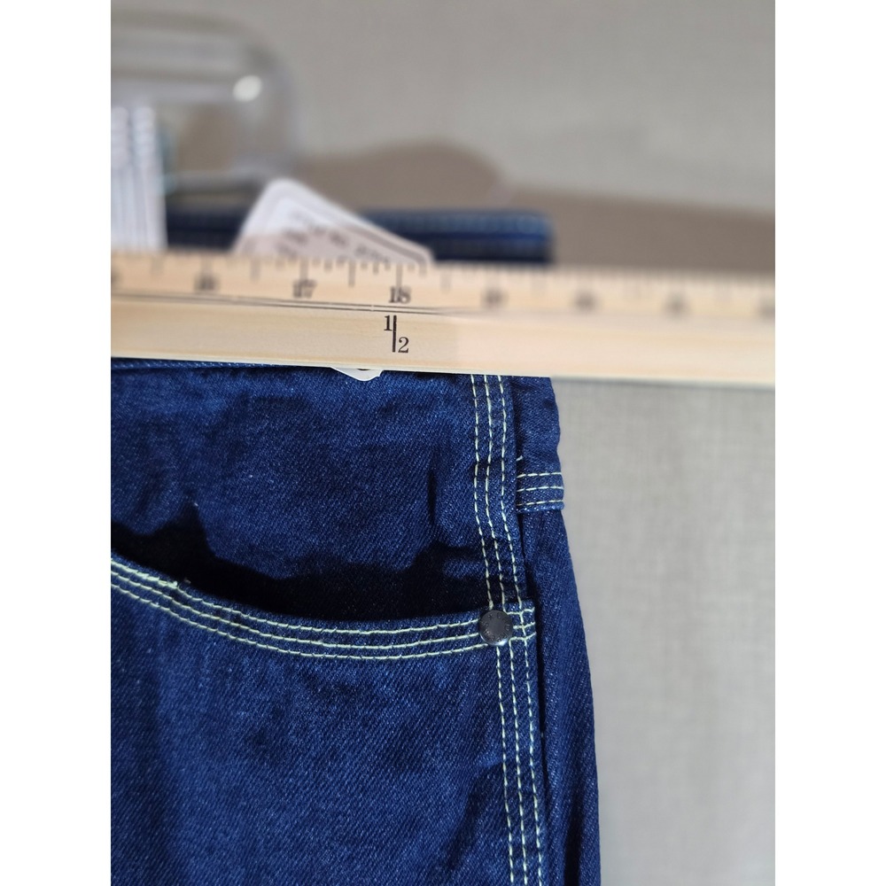 Choppers Mens Vintage Indigo Denim Jeans Star Embroidery Blue Size 42x35 NWT - Picture 4 of 8
